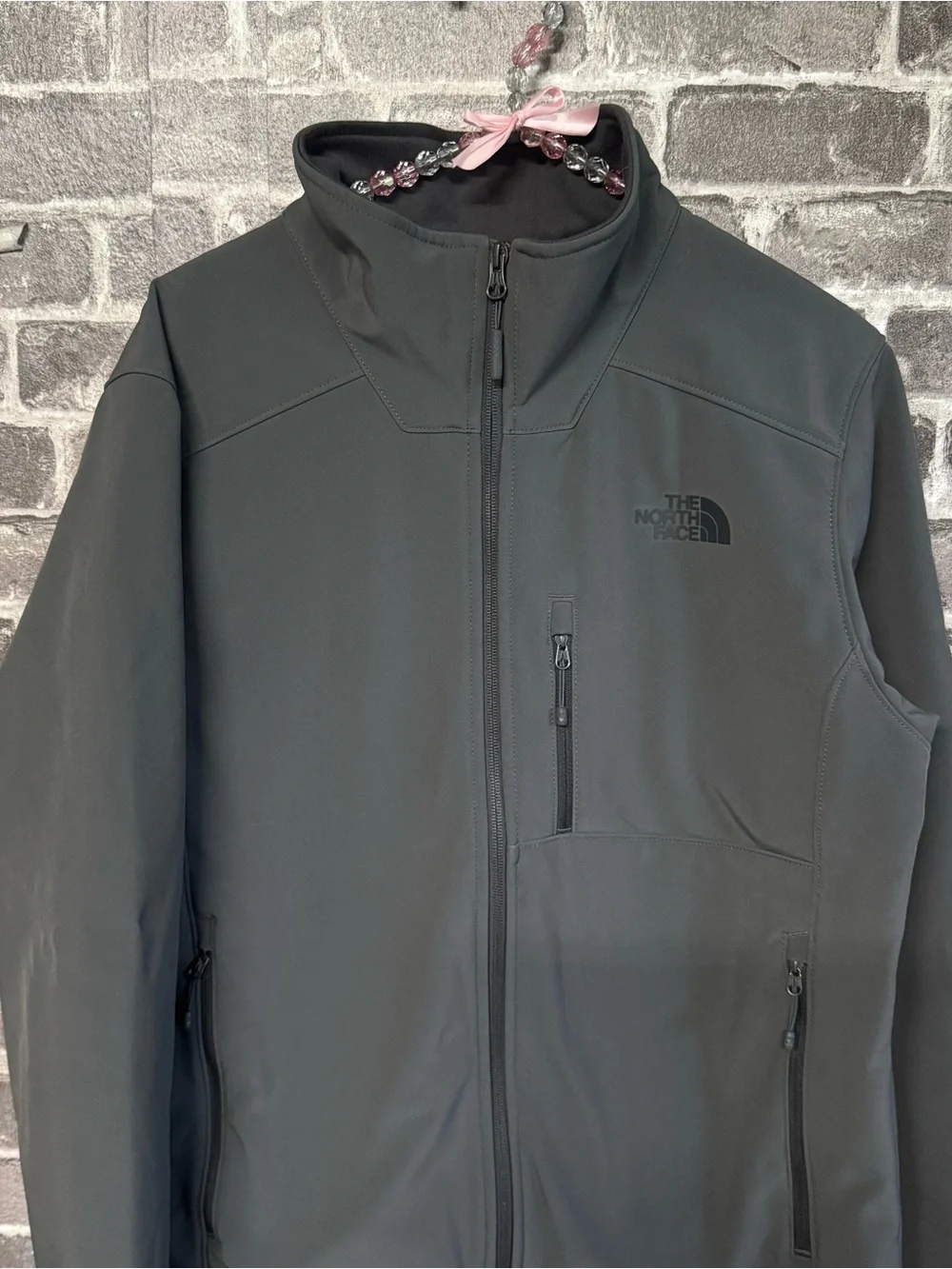 The North Face windwall jacket gray coat